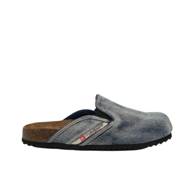 DIESEL D Woodstock Slip On Denim Mules-1