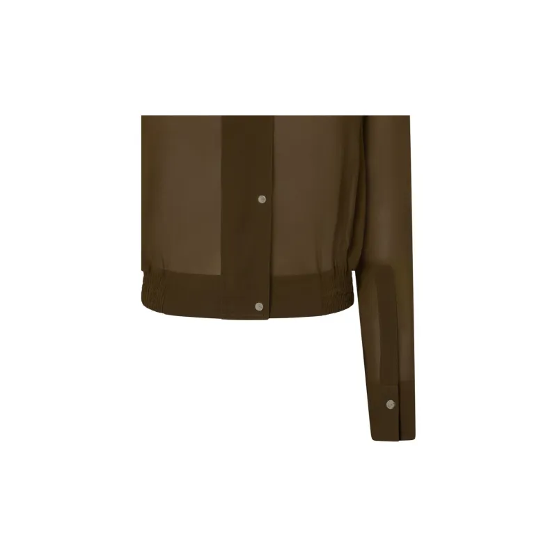 PINKO Lightweight Bomber Style Georgette Shirt-2