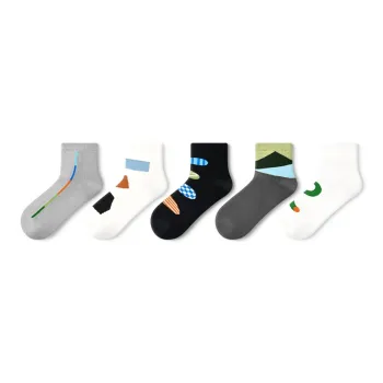 Primeet Mid Calf Socks Men's 5 Pack
