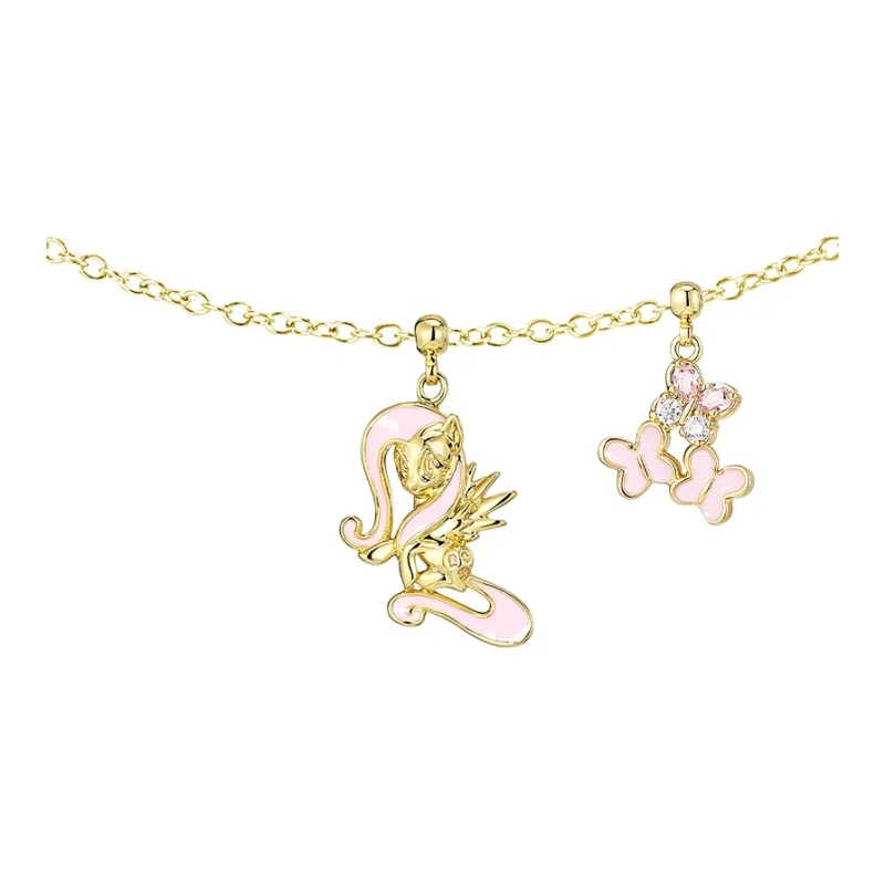 KADER x MY LITTLE PONY Copper Necklaces Women's Gold Silver, Girlfriend Women's Gift Box Set-16