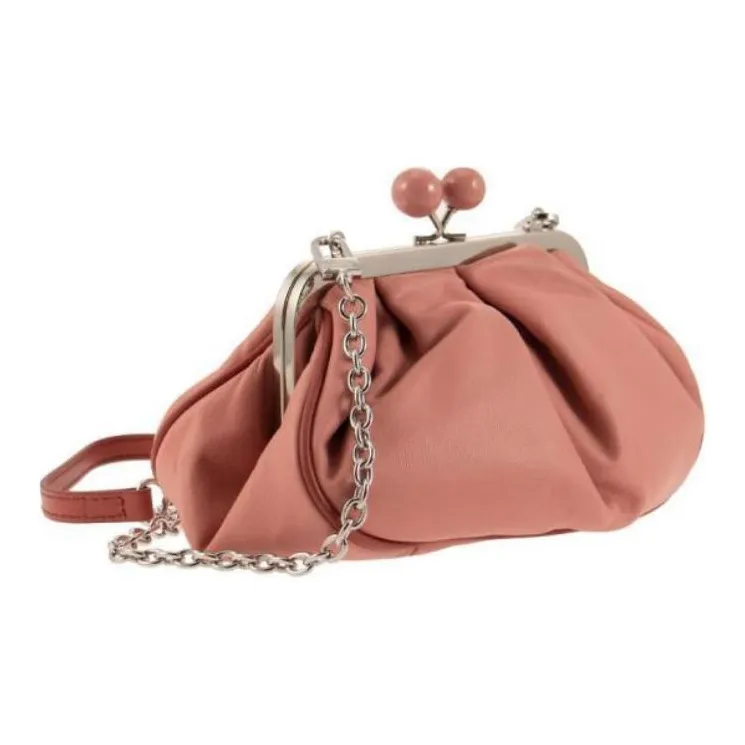 WEEKEND MaxMara Leather Crossbody Bag Shoulder Bag Women's Nude-1