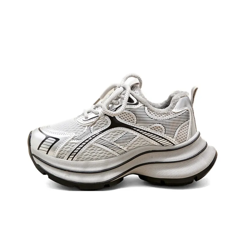 A Poinsettia Princess Low Top Chunky Sneakers Women's-4