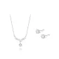 Necklace Stud Earrings Clothing Sets[Sterling Silver 999]