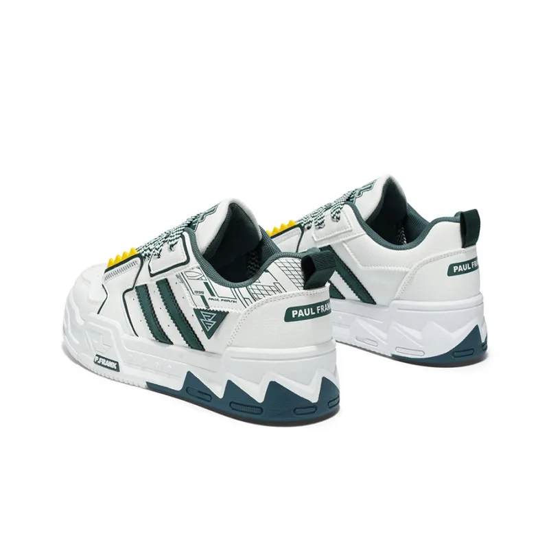 PAUL FRANK Slip-Resistant Water-Resistant Height Increasing Low-Top Skateboard Shoes Men's-17