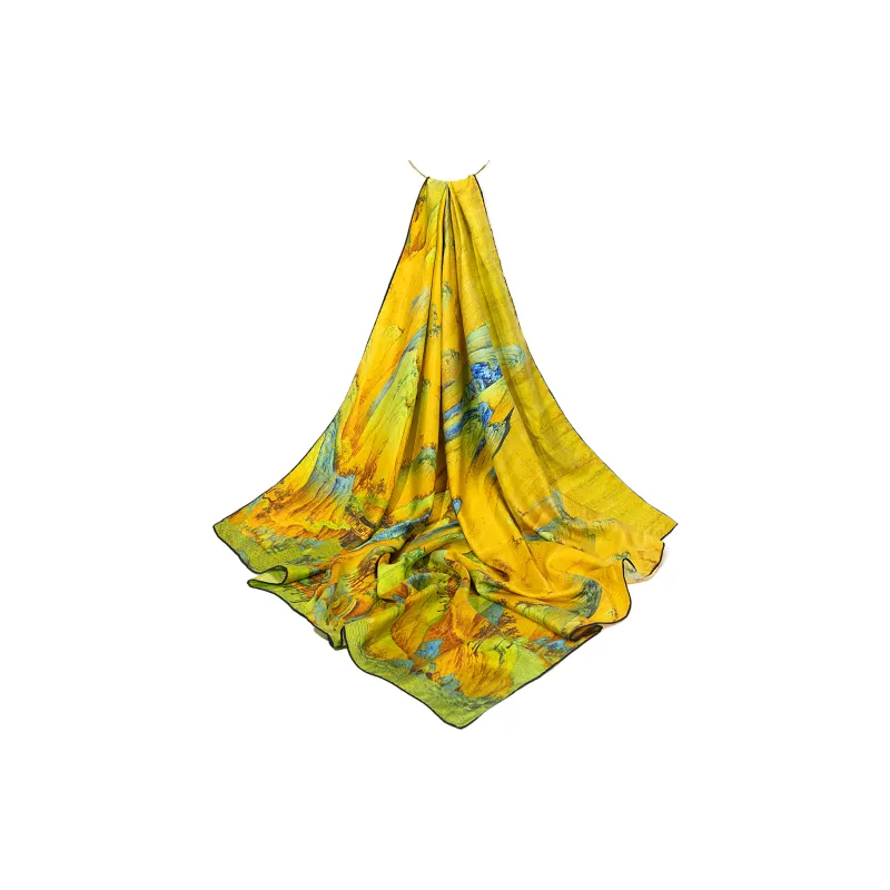 Shanghai Story 100% Mulberry Silk Silk Scarves Women's-14