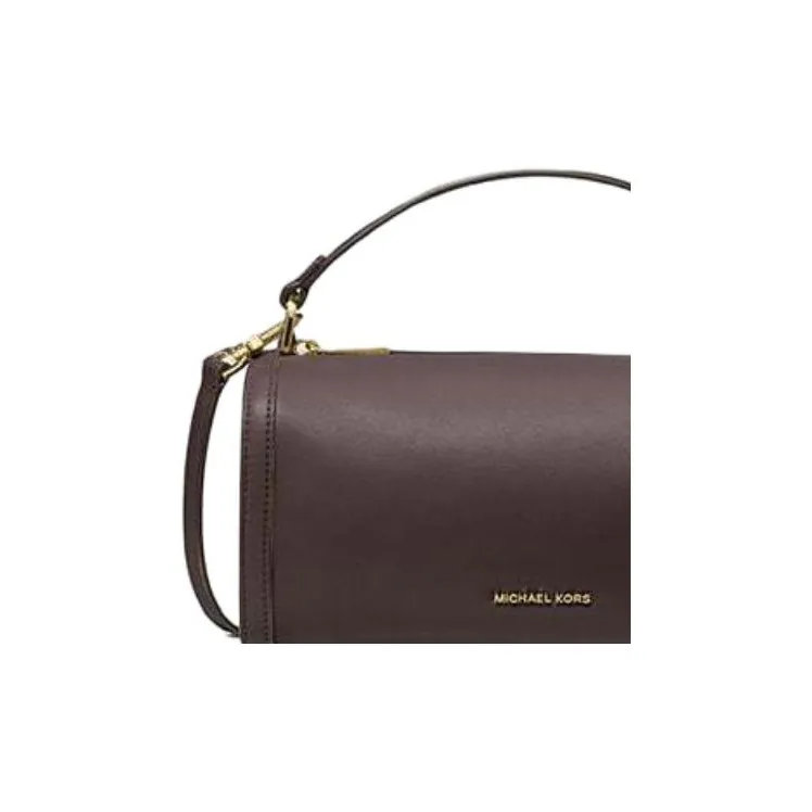 MICHAEL KORS Leather Shoulder Bag Crossbody Bag Handbag Small Size Women's Brown-4