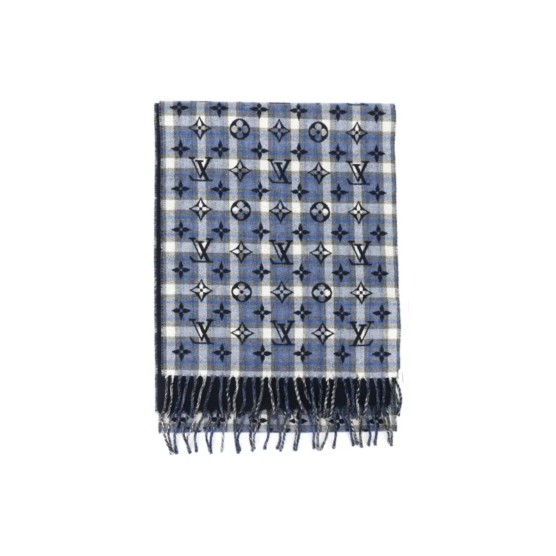 LOUIS VUITTON Monogram Gradient Tartan City Scarf-1
