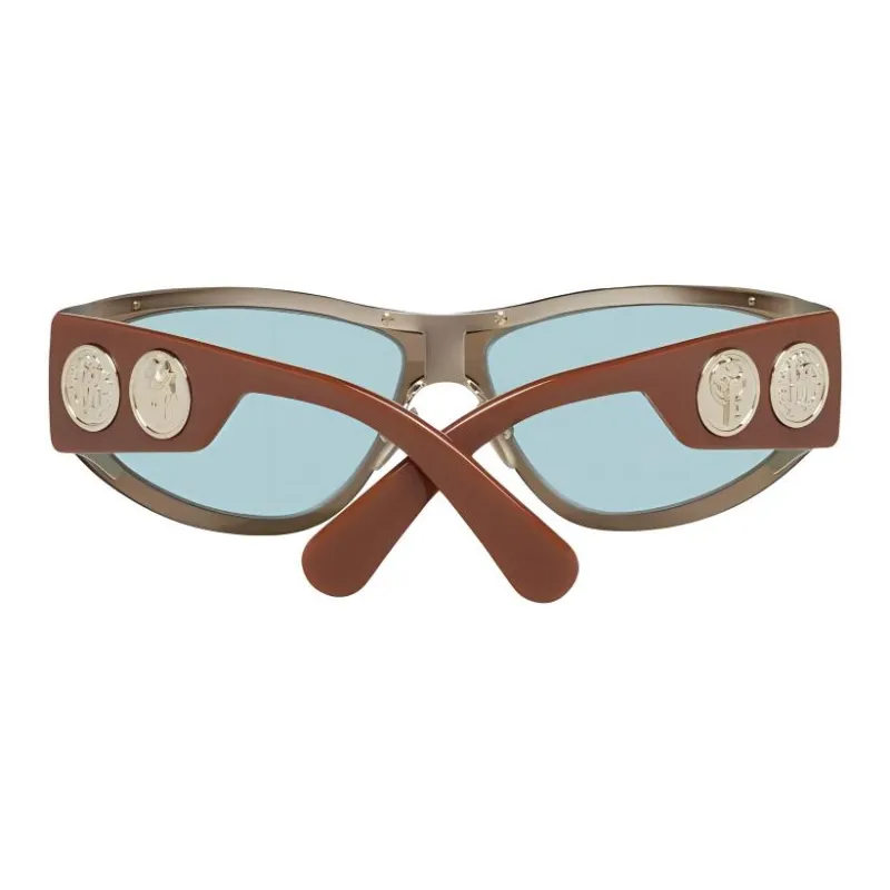Roberto Cavalli Metal Plastic Oval Sunglasses Women's Brown-2