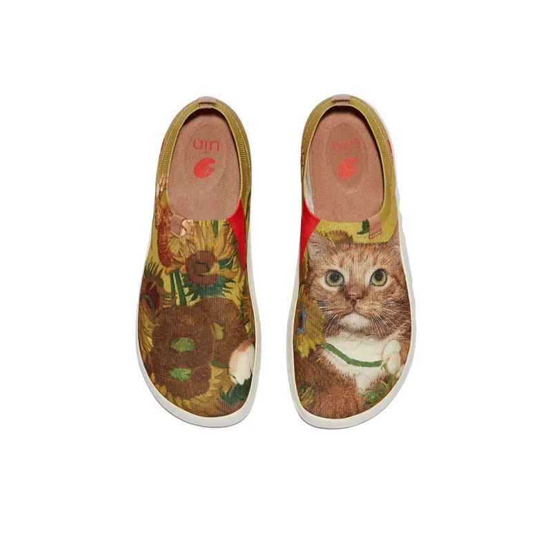 U.IN Painted Travel Shoes With Fat Cat Artistic Collaboration Collection Low-Top Casual Shoes Unisex-14
