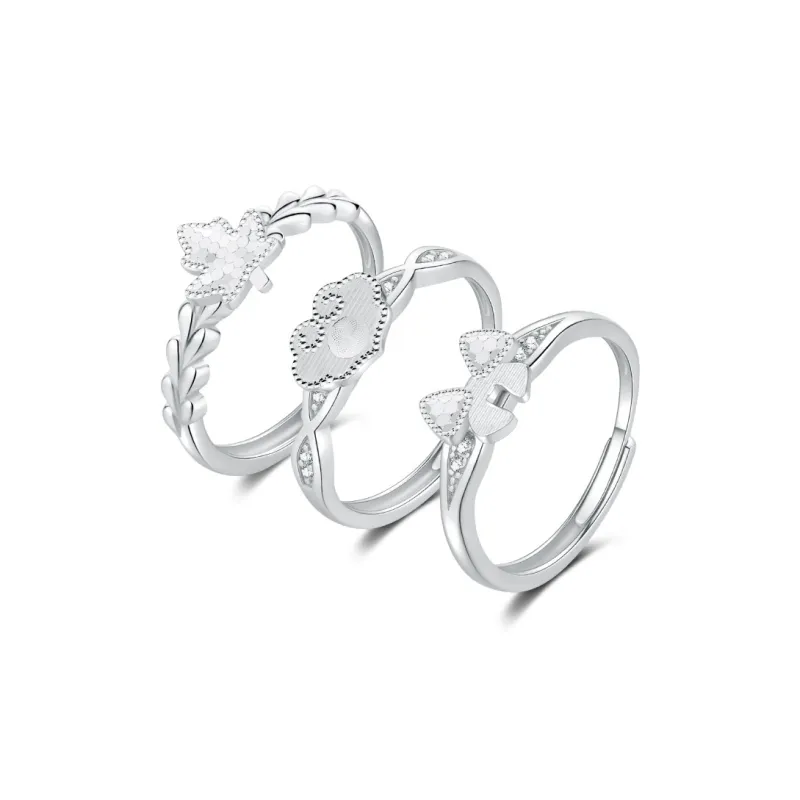 Mini&yaya S925 Silver Rings Women's-53