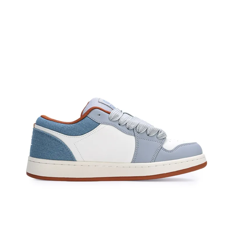 GLO BULL Skateboard Shoes Unisex Low Top Blue White-1