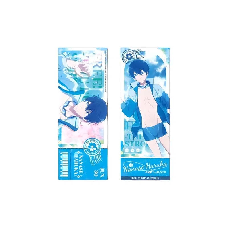 MOUXUYY Free! Movie Impressions, Haruka Nanase, Makoto Tachibana, Rin Merch Laser Tickets-1