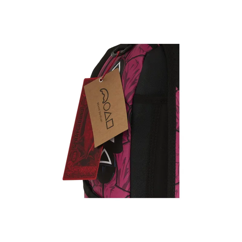 SPRAYGROUND Artificial Leather Backpack Unisex Pink-8