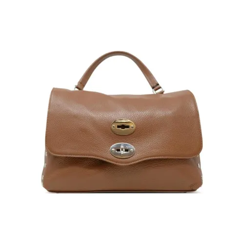 Zanellato Postina Leather One Shoulder Handbags Small Size Women's Brown