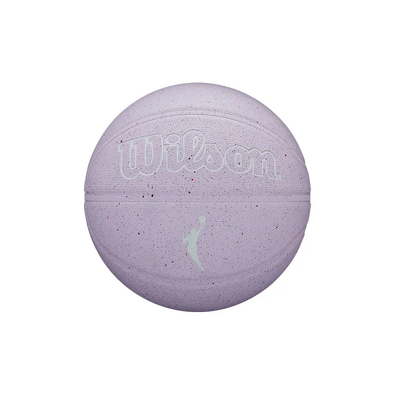 Wilson Rubber Basketball Light Purple Size 6 Ball Training Unisex-0