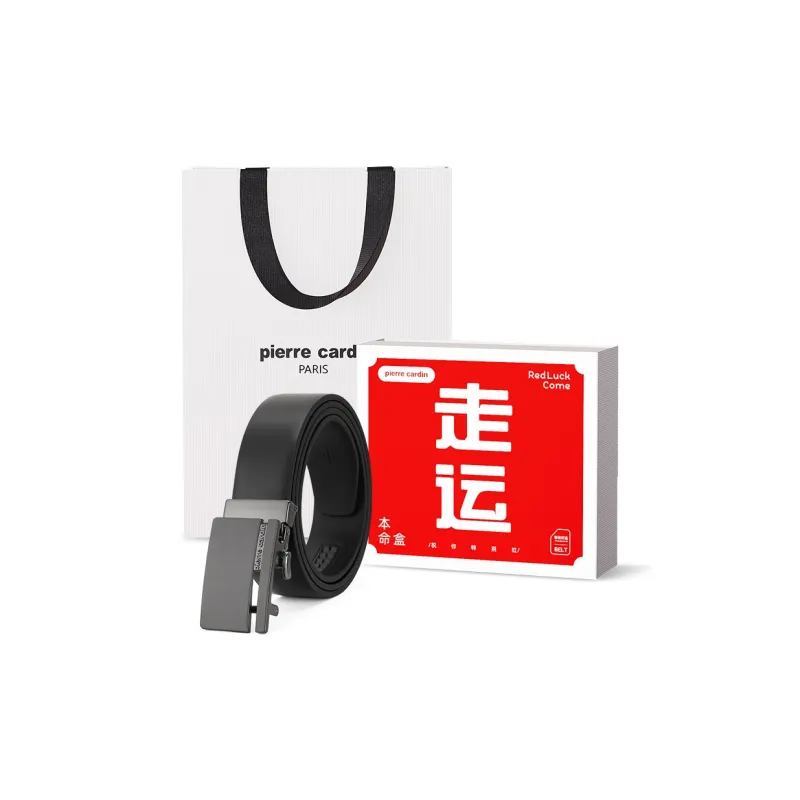 PIERRE CARDIN Cow Leather, Father, Father in Law, Dad Belt Box Men's 3.5cm-12