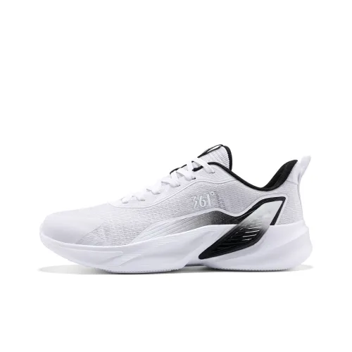 361° Cushioning Anti Slip And Wear Resistant Low Top Casual Training Running Shoes Men's White Black
