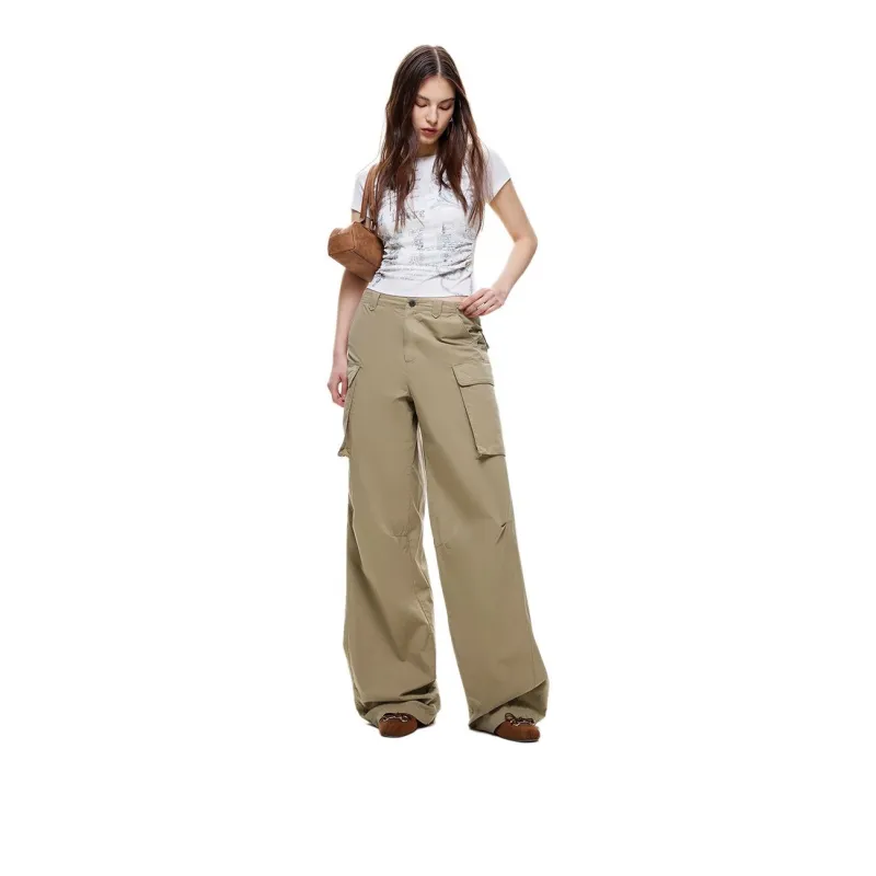 ONLY Casual Pants Women's Lead Gray-3