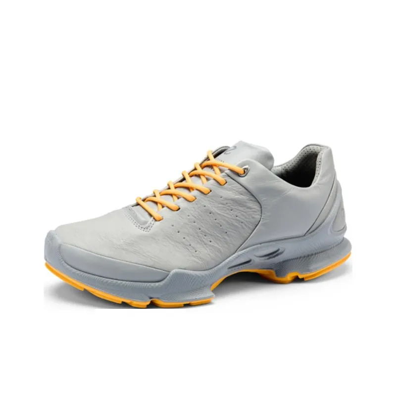 Ecco BIOM C Low Top Trekking Shoes Men's Gray Orange-1