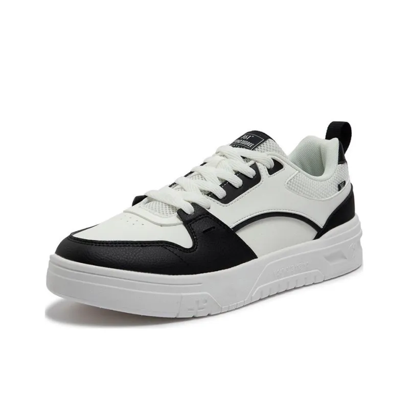 361° Soda 3 Breathable Cushioning Lightweight Low-Top Skateboard Shoes Men's White Black-1