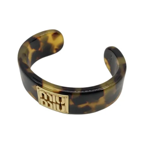 MIU MIU Metal Bangles Women's Tortoiseshell