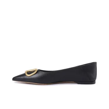 Valentino VLogo Signature GARAVANI Flat Shoes Women's Black
