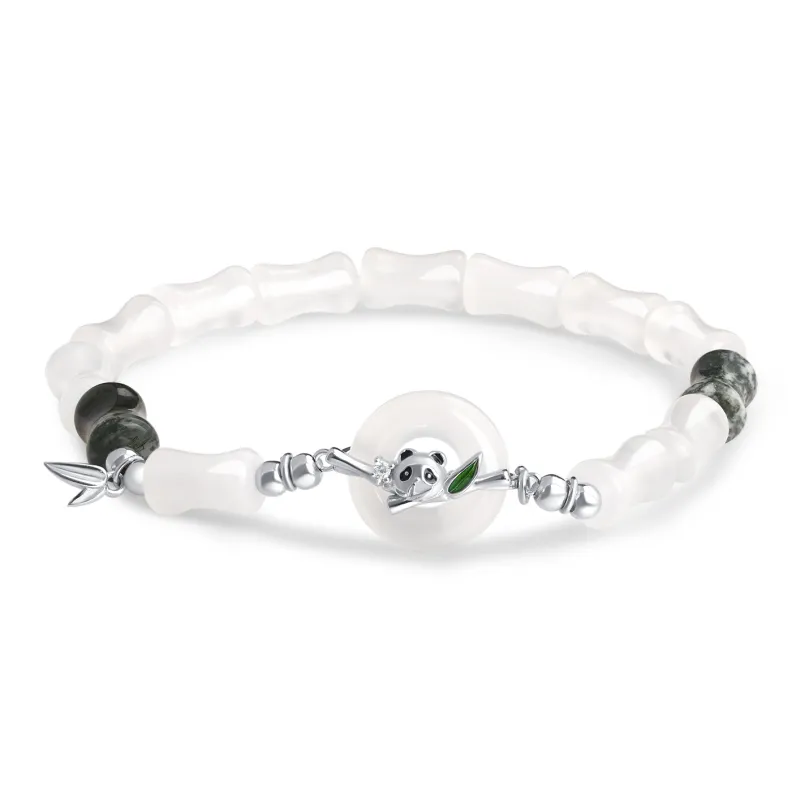 Lao Feng Xiang Chalcedony Jade Bracelets Women's-0