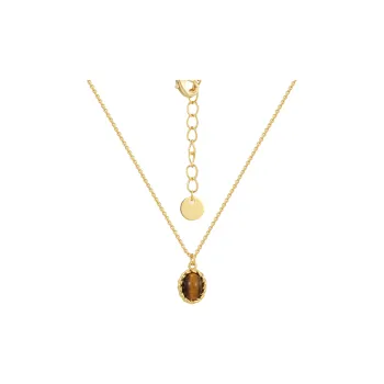 Fengyun Pavilion Tiger's Eye Stone Necklaces Women's