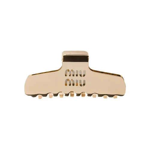 MIU MIU Hair Clips Women's Gold