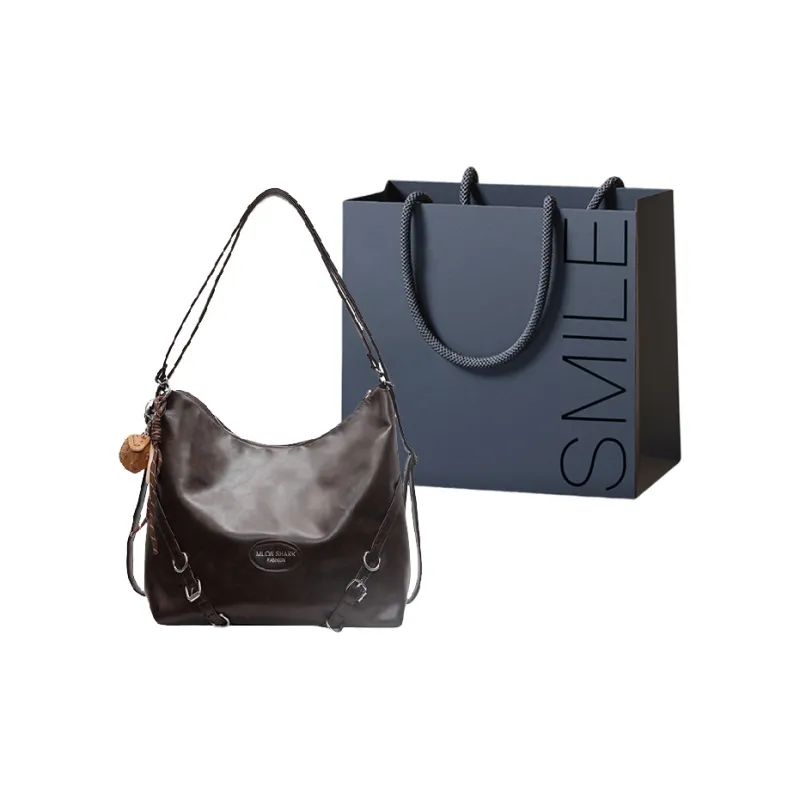 SWIMADE PU Double Shoulder Portable Crossbody Bag, Shoulder Bag Women's Black/Brown/Coffee-25