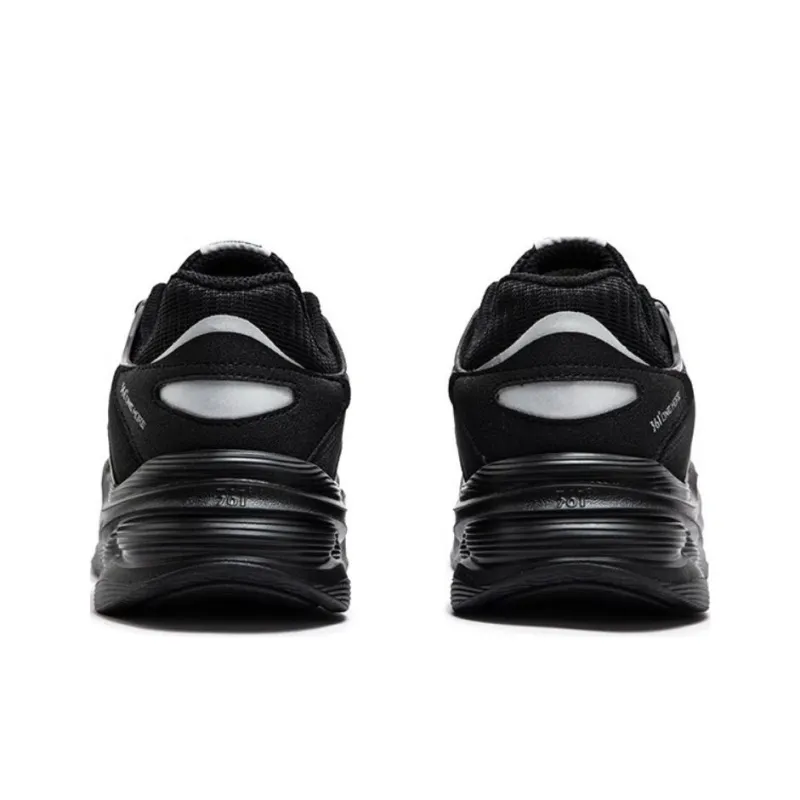 361° Non-slip Wear-resistant Shock Absorption Low-Top Casual Shoes Men's Obsidian Black-3