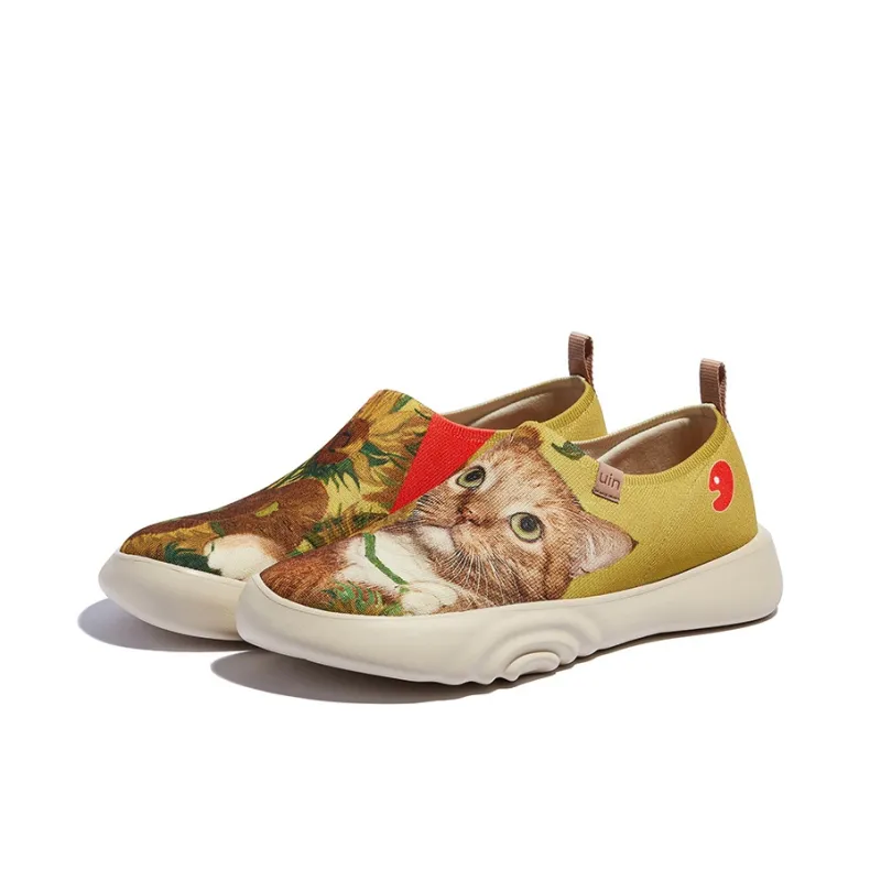 U.IN Painted Travel Shoes With Fat Cat Artistic Collaboration Collection Low-Top Casual Shoes Unisex-16