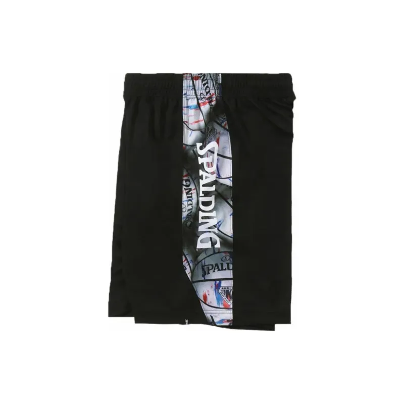 SPALDING Casual Shorts Unisex Black-1