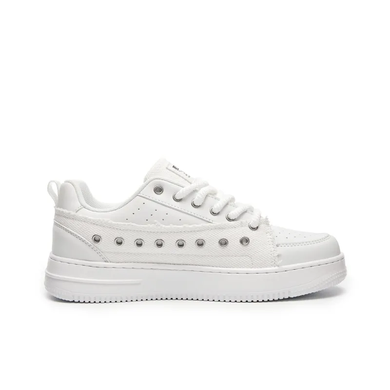 LAZY BONS Anti-Slip Wear-Resistant Breathable Height Increasing Low-Top Skateboard Shoes Unisex-10