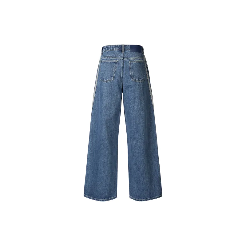 Adidas Originals Loose AW24 Jeans Women's Denim Blue-1