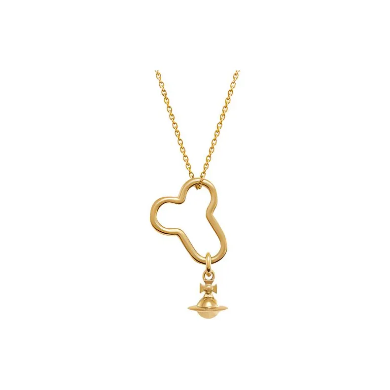 Vivienne Westwood Recycled Silver Necklaces Unisex Gold-1