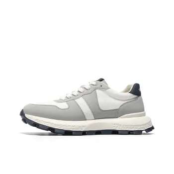 NAVIGARE Small Sailboats Height Increasing Low Top Casual Shoes Men's Gray Blue