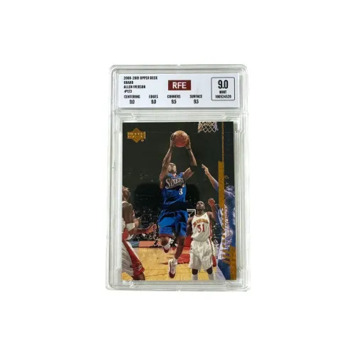 UPPER DECK Allen Iverson 76ers 01 Season Peak Era 96 Gold Edition Star Card 9 Points Graded Cards 1 Pc