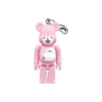BE@RBRICK Kanahele's Little Animal P Helper & Little Bunny Trendy Figures Pink 100%