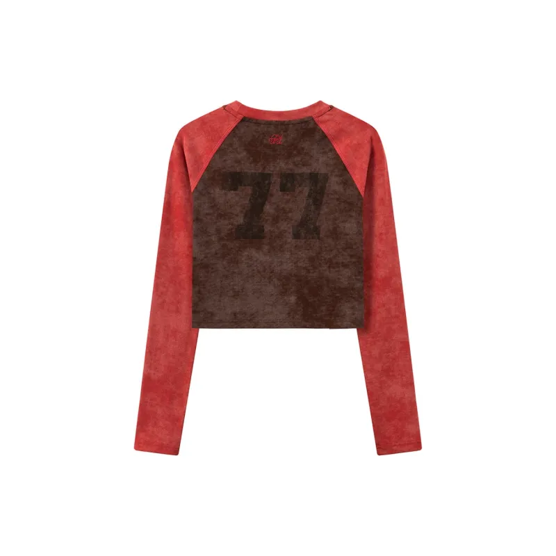 CHUU T Shirt Women's Vintage Red-1