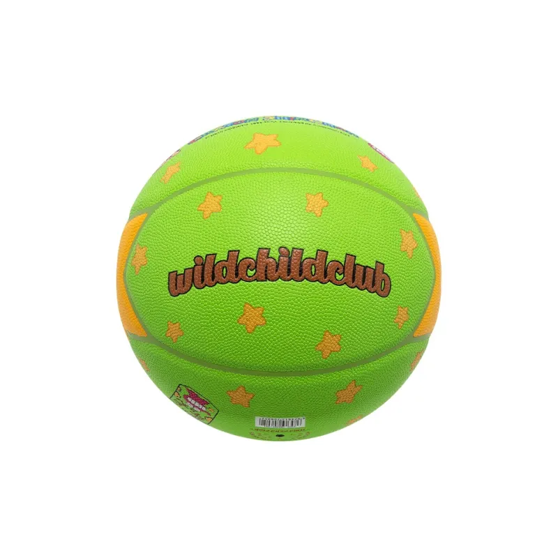 Wild Child Club x LABIXIAOXINLIANMING PU Basketball Green/Pink Size 7 Street Training Competition Unisex-9