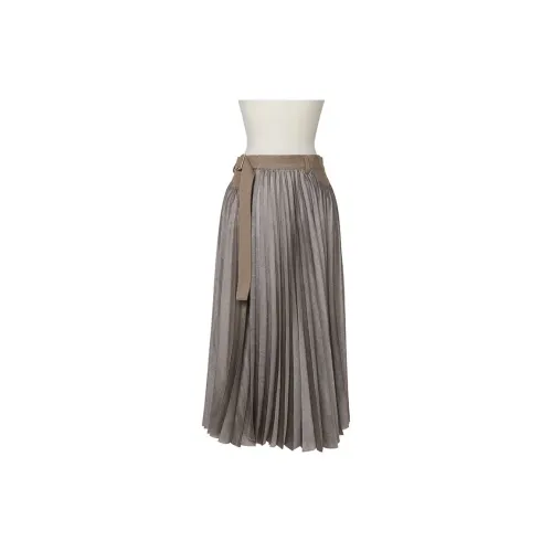 Sacai Denim panels Midi Skirt