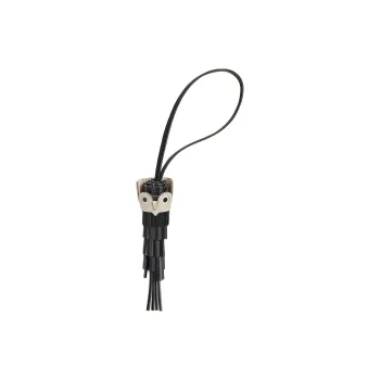HERMES Lambskin Pendants Women's Black/Dusty Gray/Black/Chalk White/White