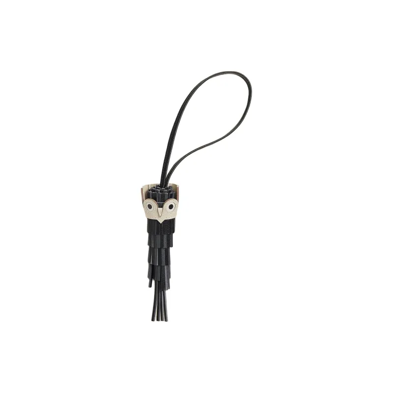 HERMES Lambskin Pendants Women's Black/Dusty Gray/Black/Chalk White/White-0