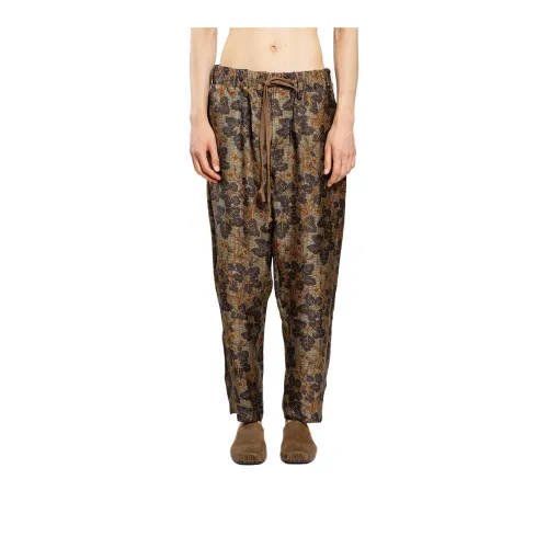 UMA WANG Pajama Pants Men's Mustard