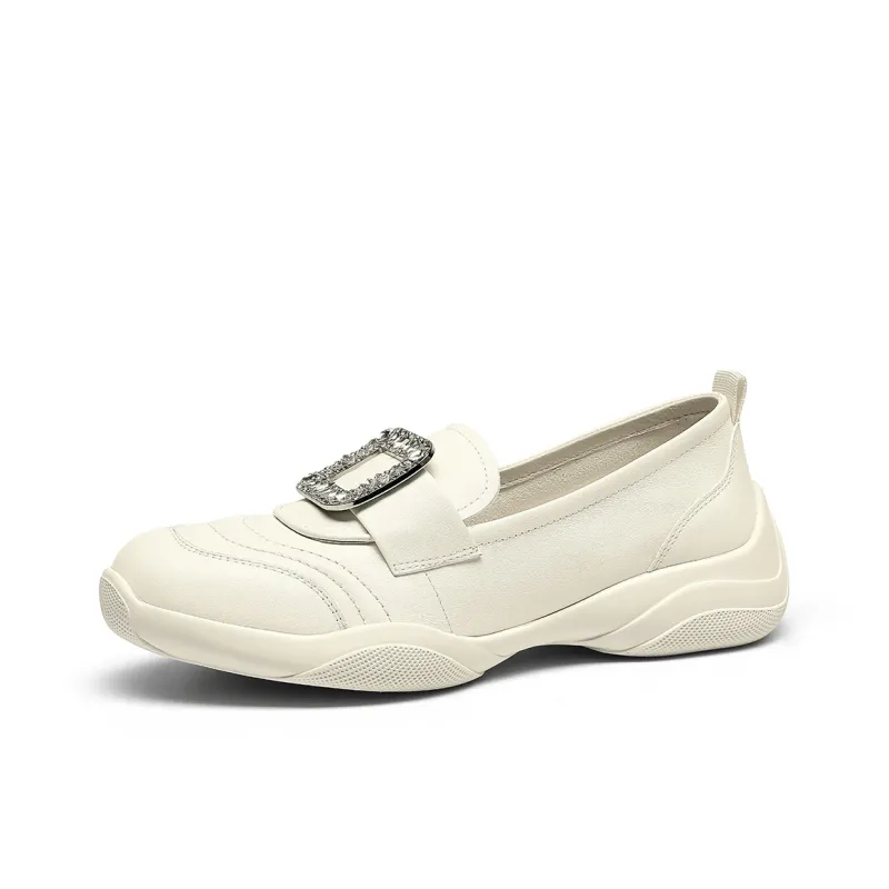 GOLDLION Loafers Women's White-5