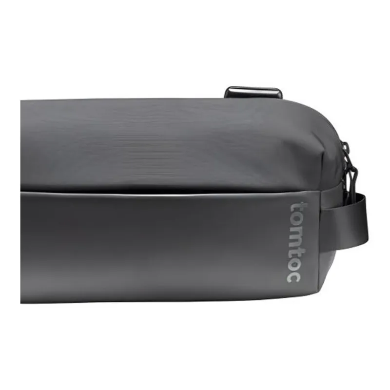 Tomtoc Polyester Shoulder Bag, Crossbody Bag Medium Size Men's Obsidian Black-3