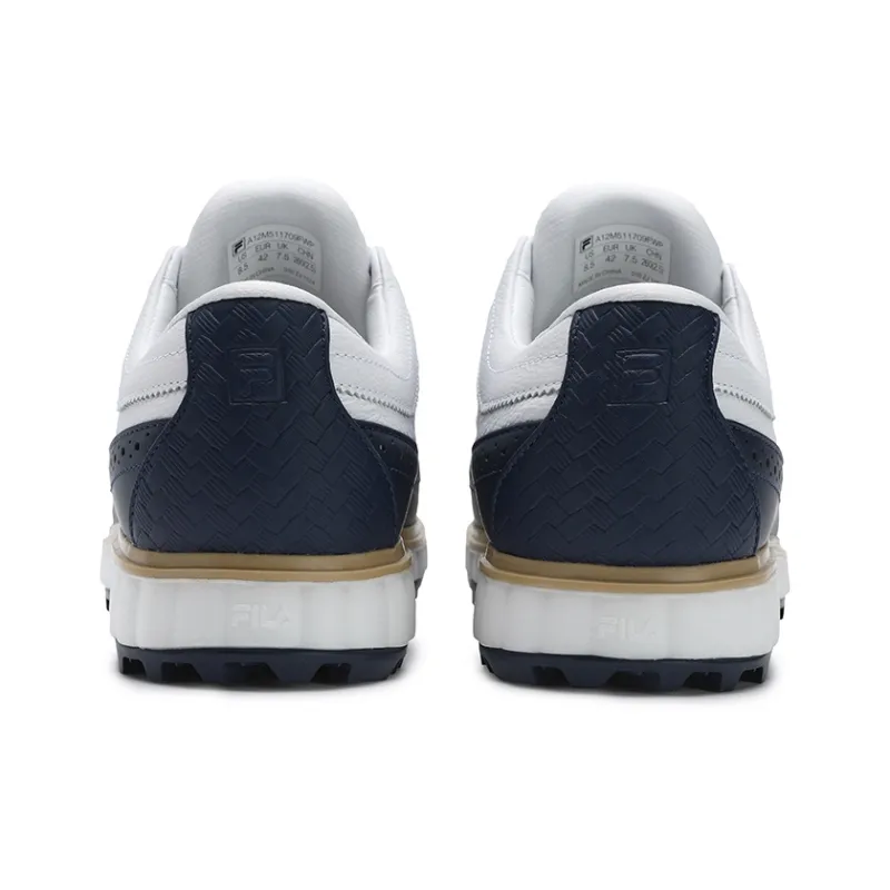 FILA NOBLE Cushioning Wear Resistant Low Top Training Shoes Men's FILA White Celebration Blue-4