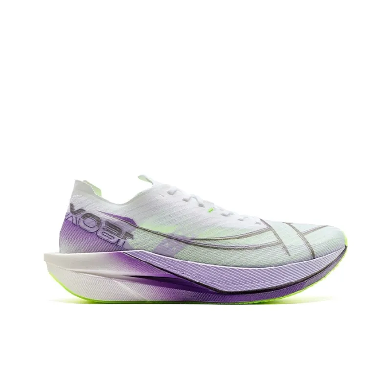 XTEP 160X 6.0 Abrasion Resistant Lightweight Rebound Low Top Carbon Plate Marathon Running Shoes Men's Purple-1