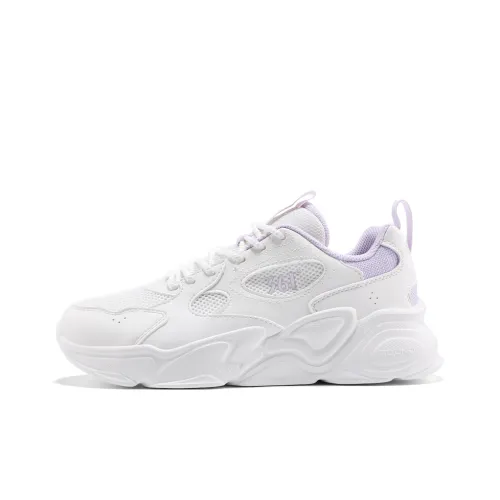 361° Anti Slip Wear Resistant Low Top Casual Shoes Women's White Purple
